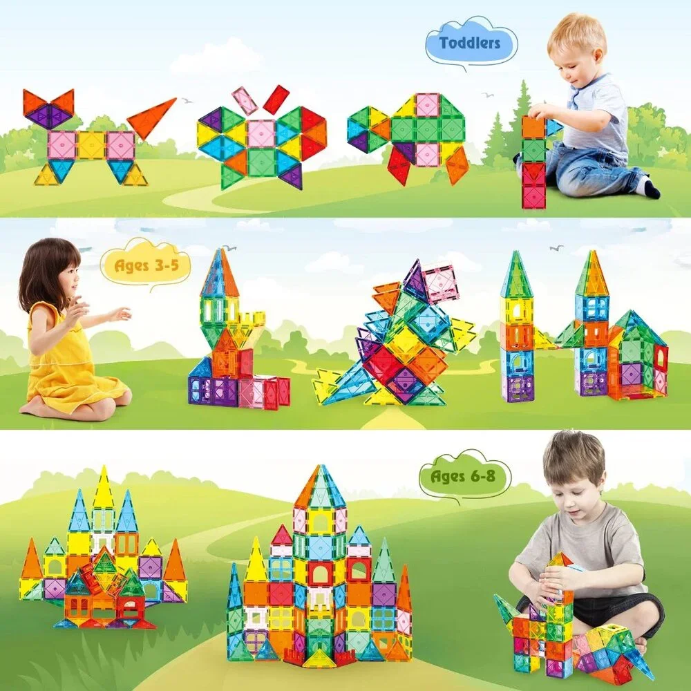 NEW FunMagic STEM Educational Magnetic Building Blocks 42 Count